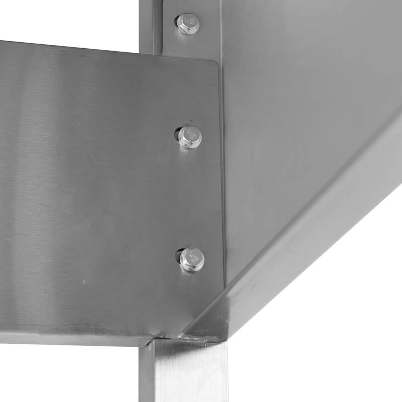 Spültisch Basic 10x7 mit 1 Becken links, Aufkantung und Grundboden