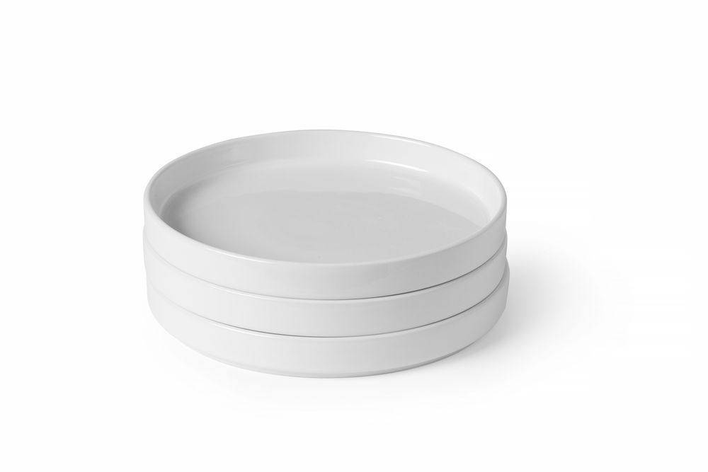 Bord met hoge rand Oslo - Oslo - Wit - Ø240x(H)26mm