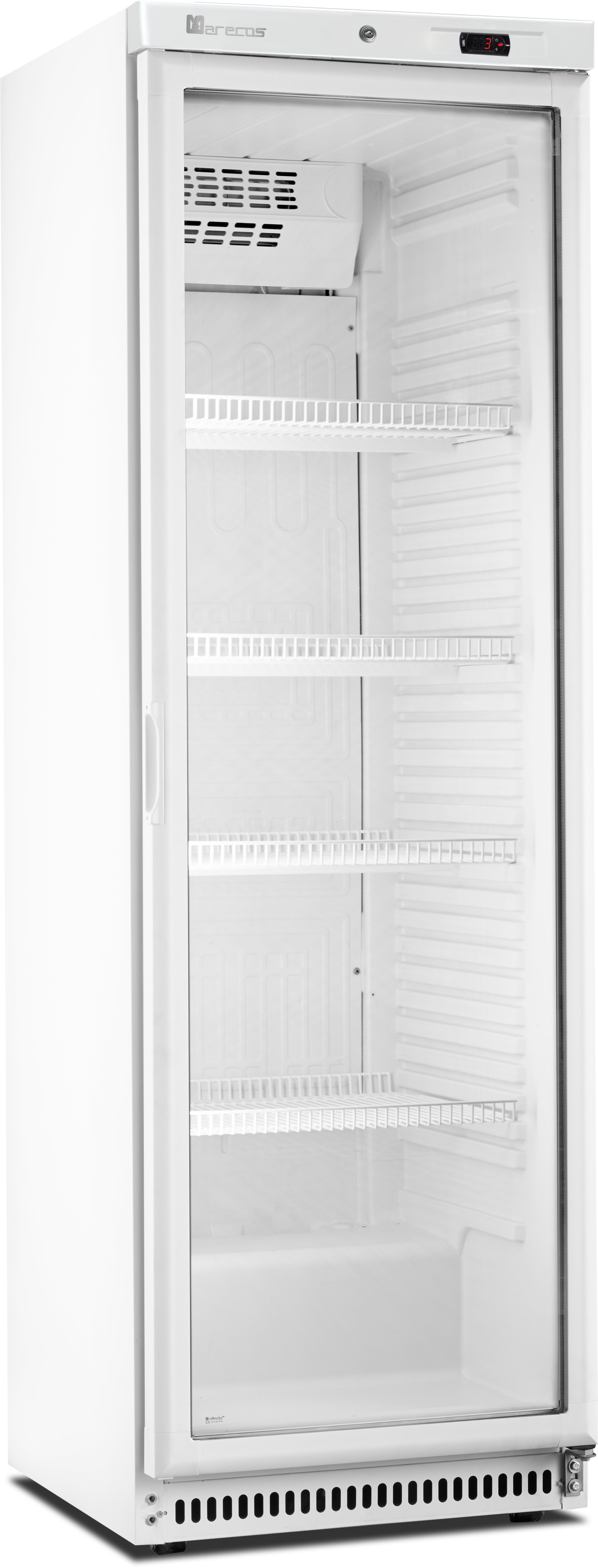 SARO Réfrigérateur, porte vitrée - blanc, modèle ARV 430 CS PV
