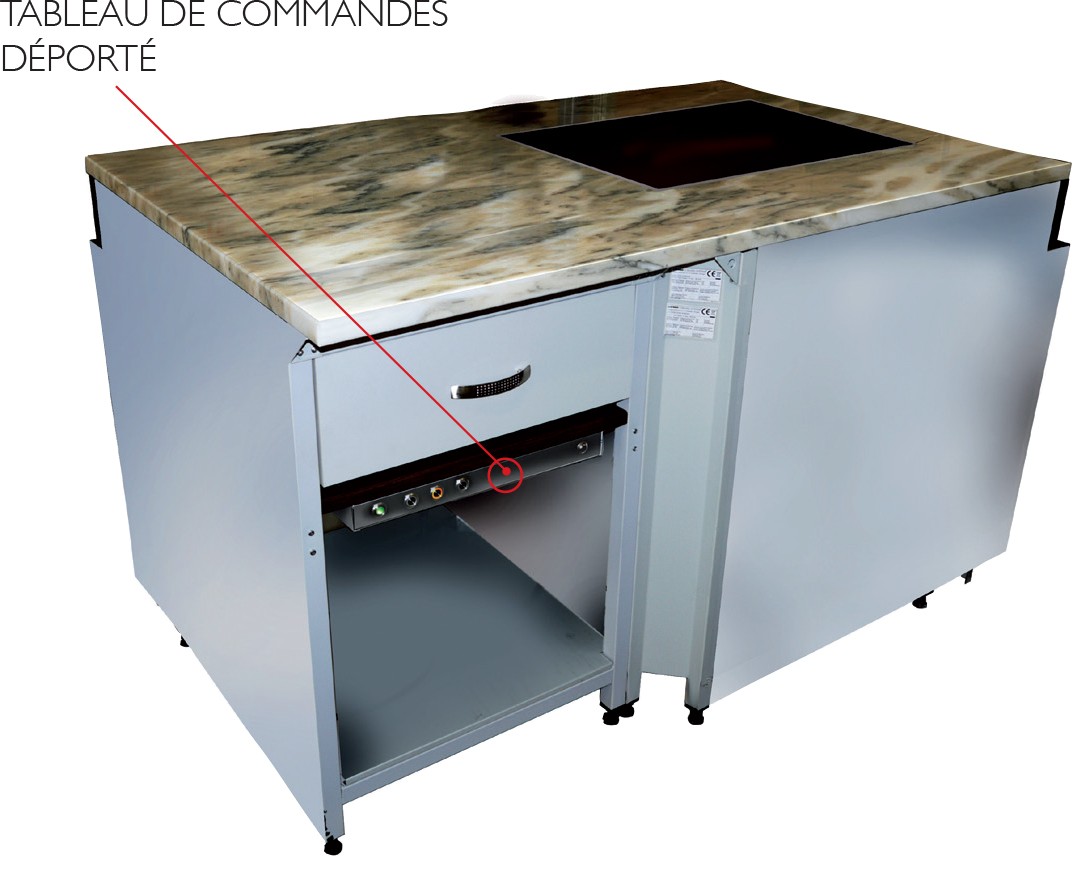 Plaque chauffante vitrocéramique - 600 x 400 - Encastrable - 230 V - 30002