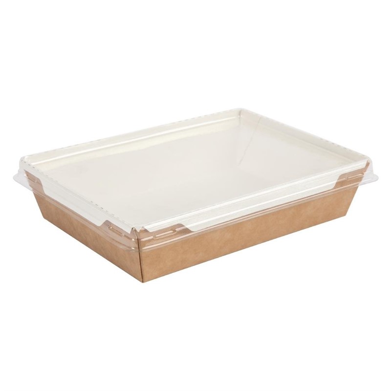 Fuzione Recycelbare Voedselbakjes | Met Deksel | 250 Stuks