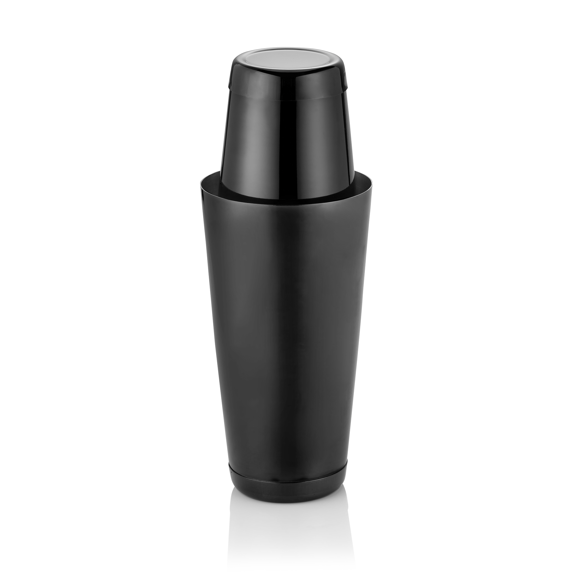 Shaker Tin Tin, 0,4/0,75 ltr., Ø 8,5/9,5 cm, schwarz, Chromnickelstahl, PVD Beschichtung