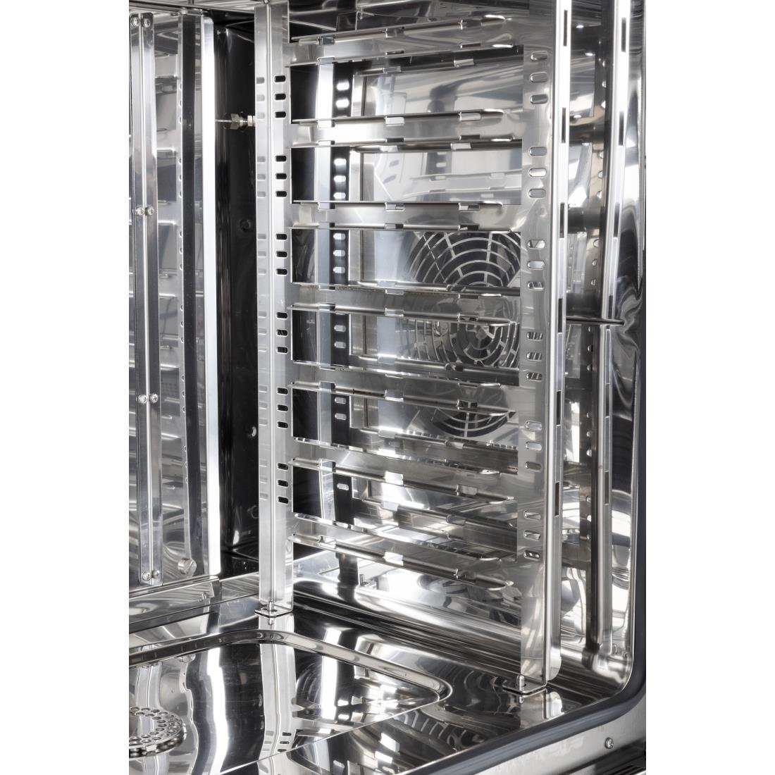 Four mixte compact à écran tactile Buffalo 7 x GN 1/1 avec support et kit d'installation