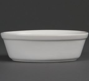 Backform Oval | Olympia Porzellan Weiß | 52x161x116mm | 6 Stück