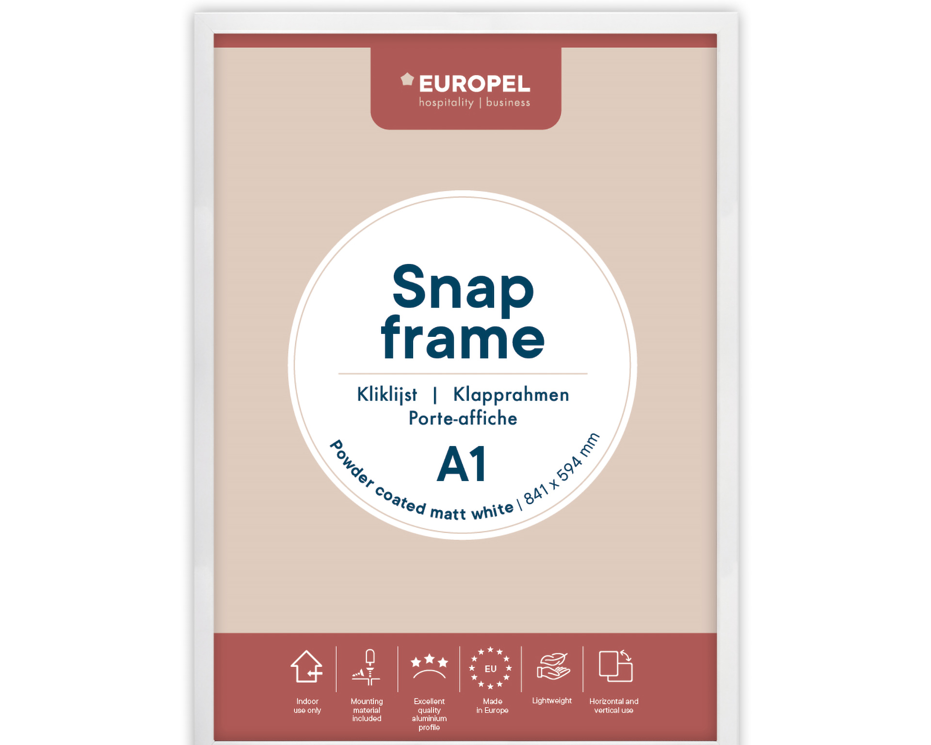 Cadre à pression A1 - blanc