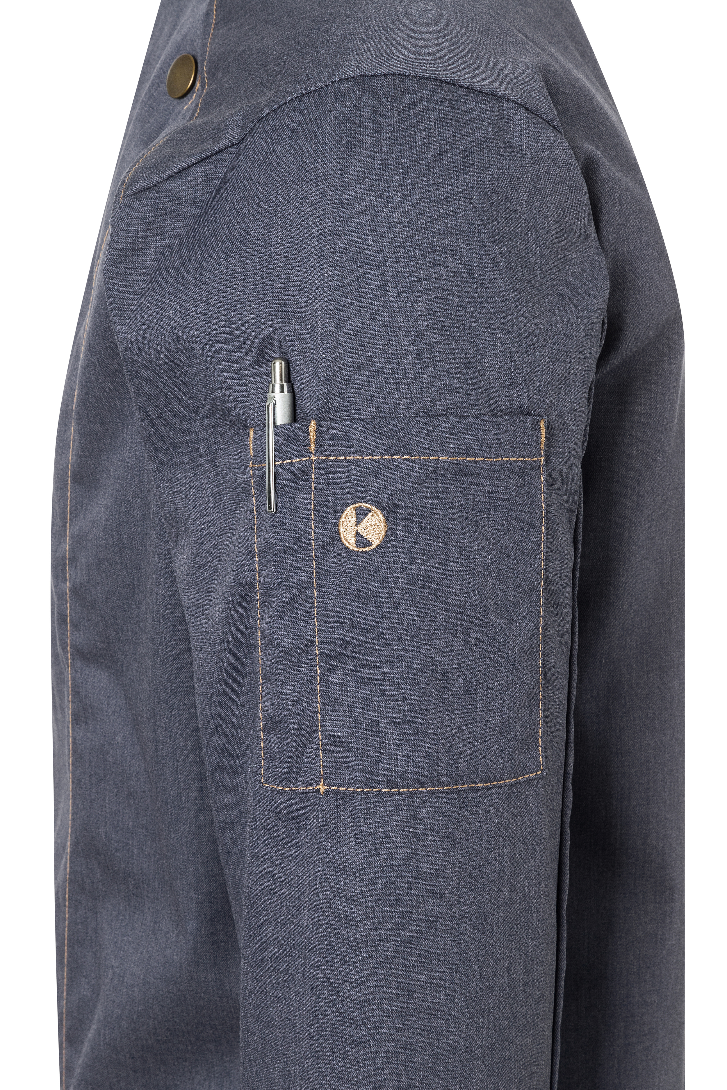 Kochjacke Jeans-Style - Vintage Black - 54