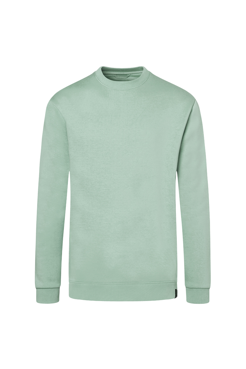 Herren Workwear Sweatshirt Soft-Face, aus nachhaltigem Material - Pistaziengrün - L