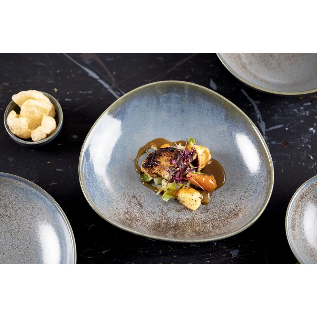 Plats creux Olympia Ember Blue 200 mm (lot de 4) Plats creux Olympia Ember Blue 200 mm (lot de 4)