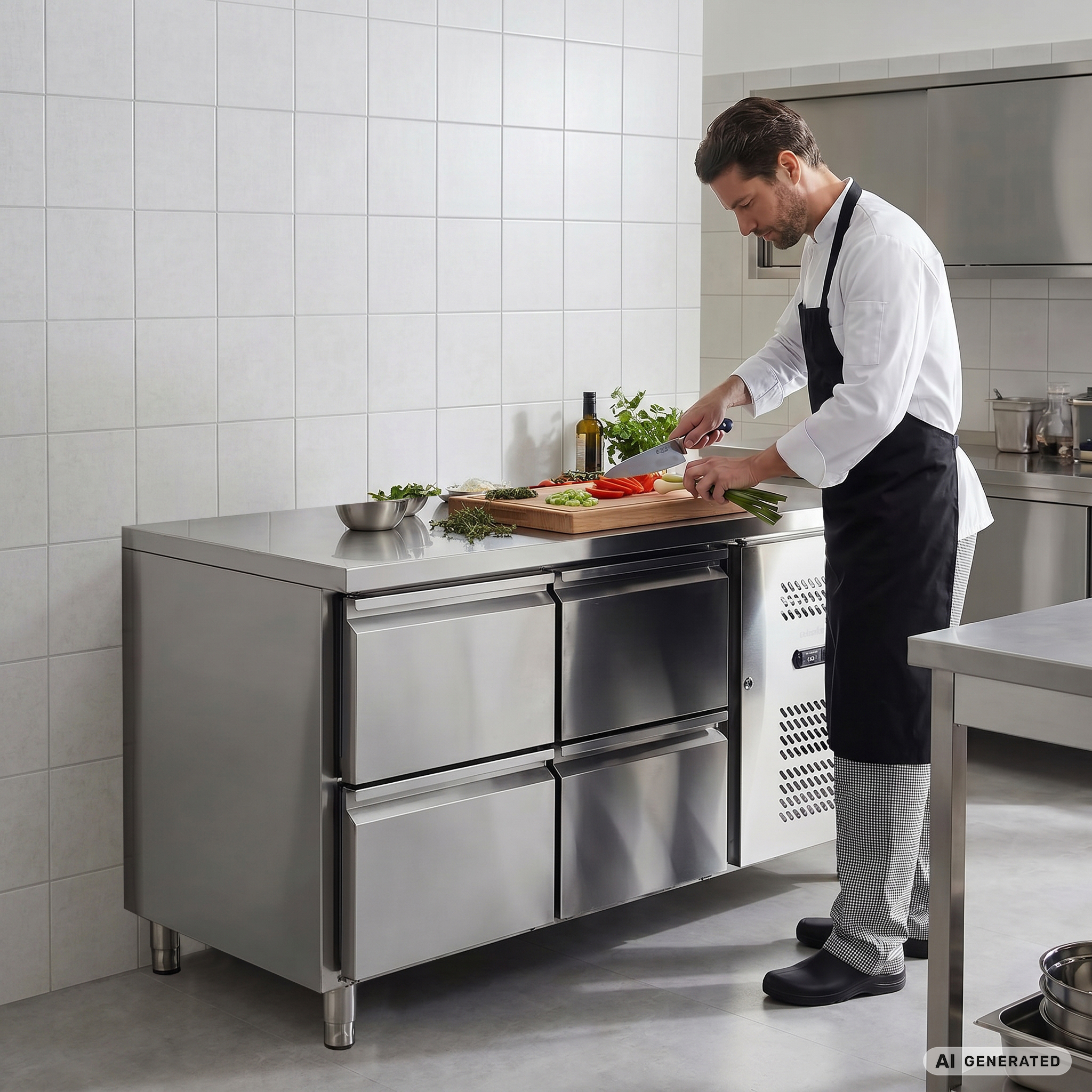 Kühltisch ECO 0/4 - GN 1/1