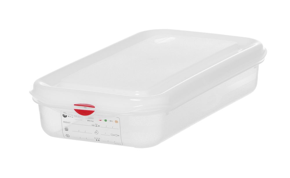 GN 1/3 Behälter - Polypropylen - GN 1/3 - 2,5L - Transparent - 325x176x(H)65mm - Rechteckig