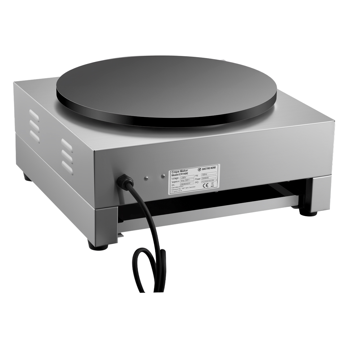 Elektrisch crêpesijzer - 1 bakplaat Ø 400 mm