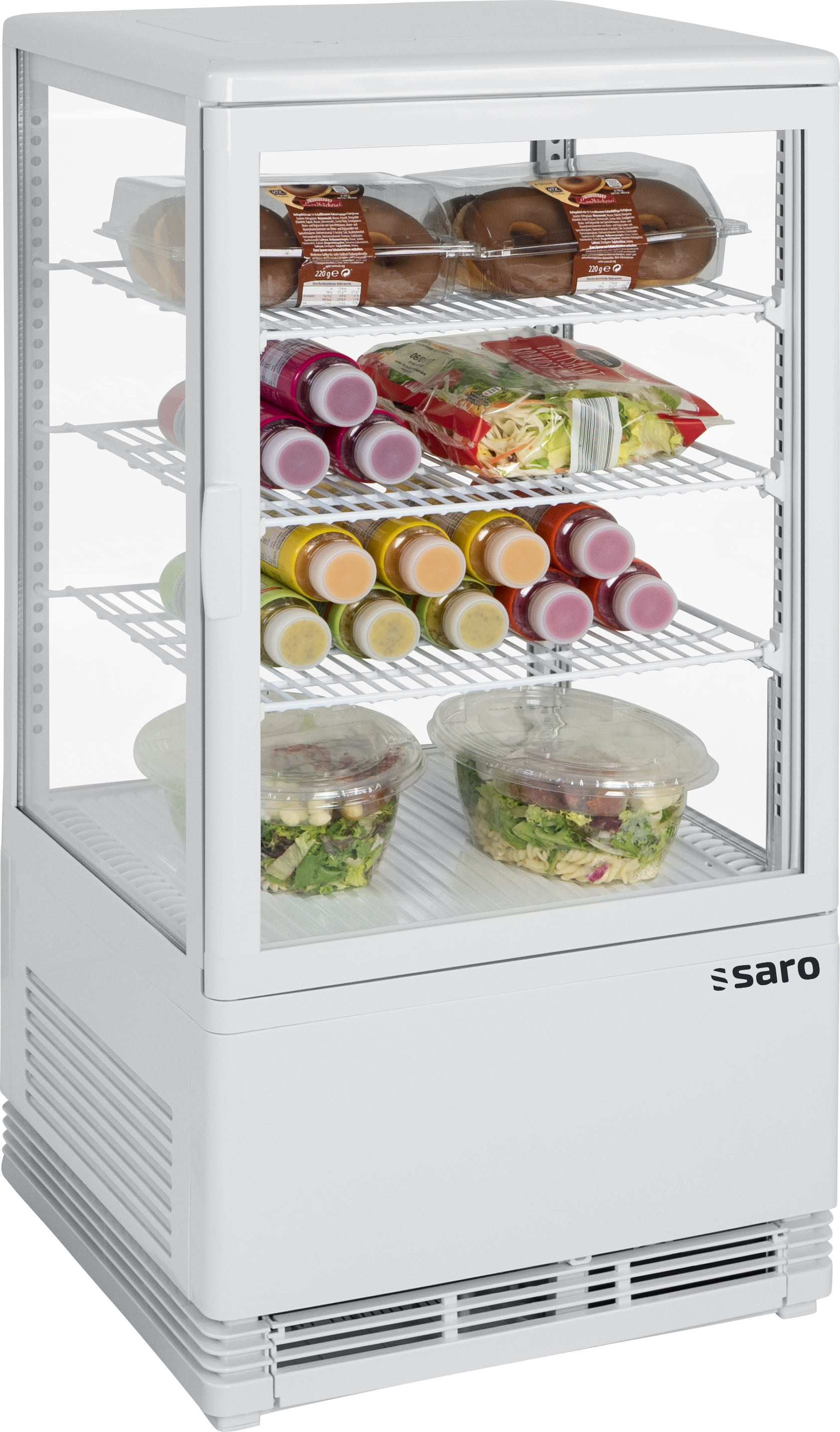 Vitrine réfrigérée à air pulsé SARO Mini, 68 L, modèle SC 70 blanc