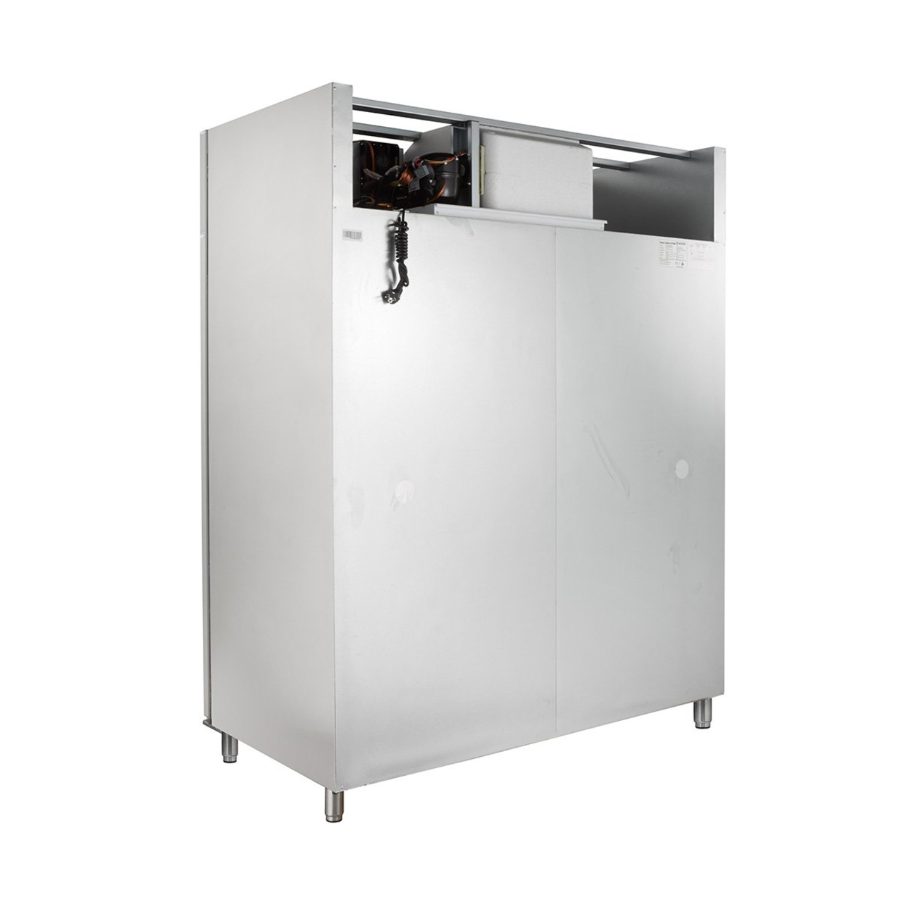 Armoire réfrigérée professionnelle ECO 1400 GN 2/1 monobloc, volume de réfrigération 1350 litres, 6 clayettes réglables, construction robuste, inox