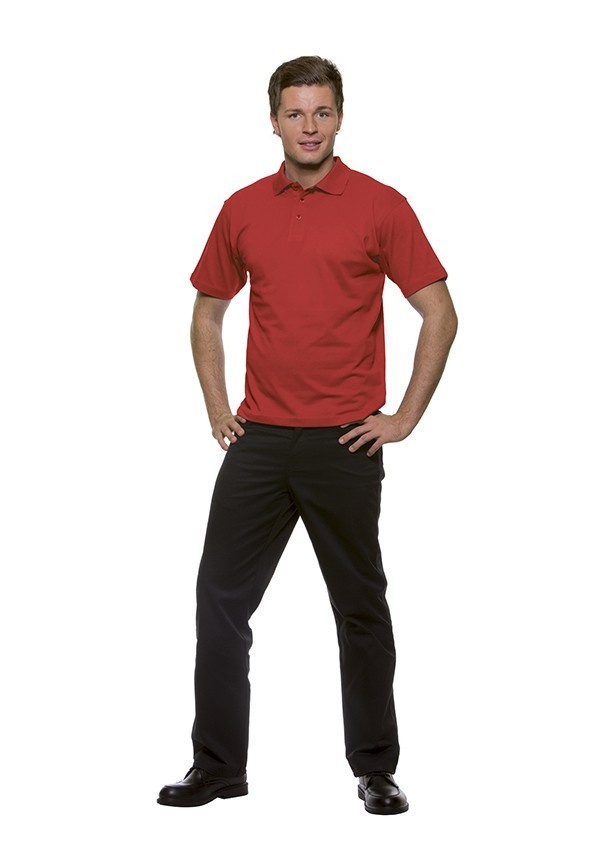 Herren Poloshirt Basic | Rot | 100% Baumwolle | Erhältlich in 7 Größen