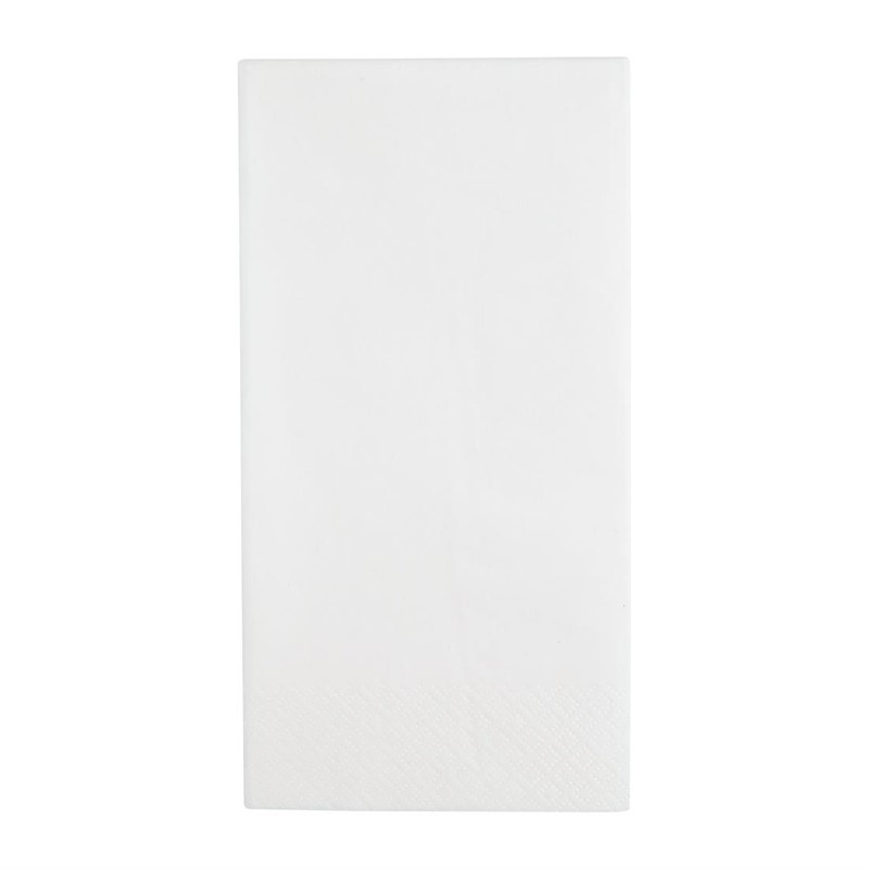 Serviettes de table Fiesta 3 épaisseurs pli 1/8 blanc 400mm | 1000 pièces