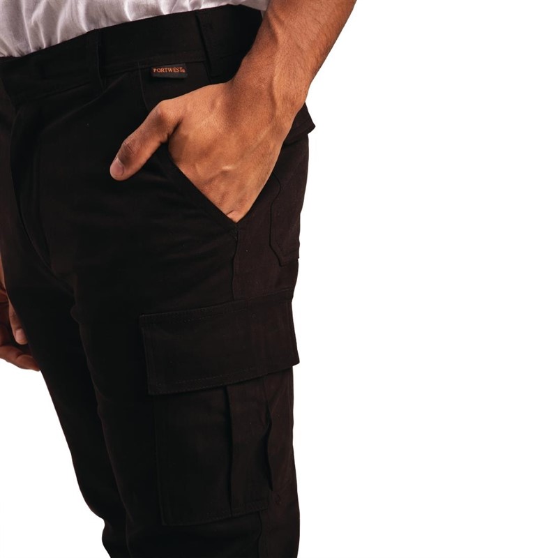 Pantalon Combat Slim Stretch Noir Taille 34