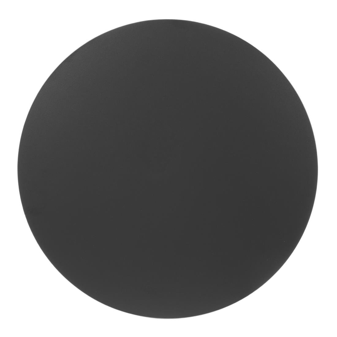 Plateau de table d'extérieur rond noir mat Bolero 600 mm