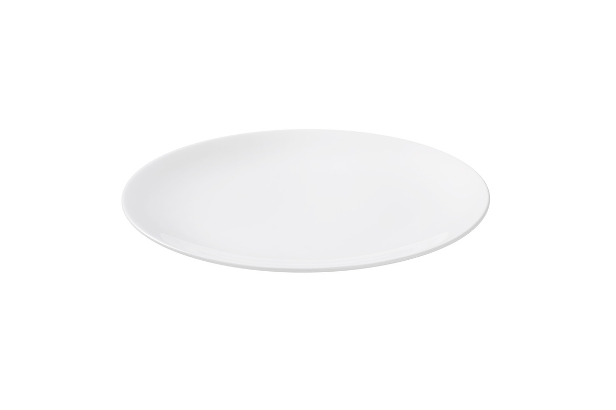 Bord Coupe Blanc De Blancs 24.5 cm Wit Porselein