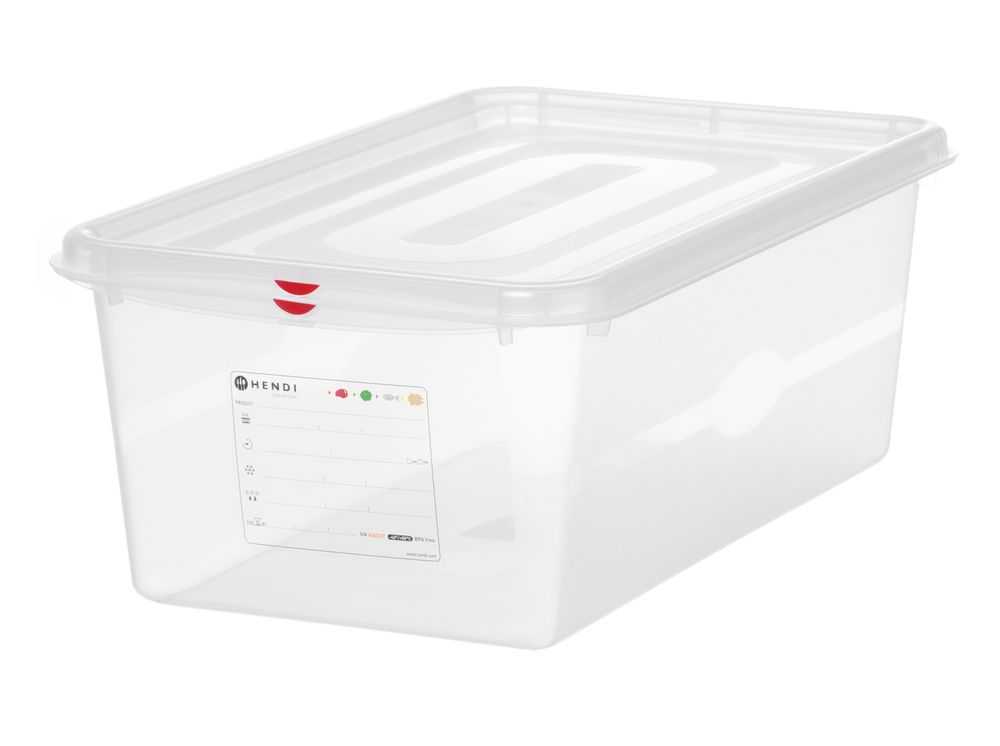 GN 1/1 Behälter - Polypropylen - GN 1/1 - 28L - Transparent - 530x325x(H)200mm