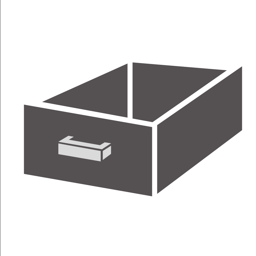 Schubladenreihe 1 Schube Für Tisch 600