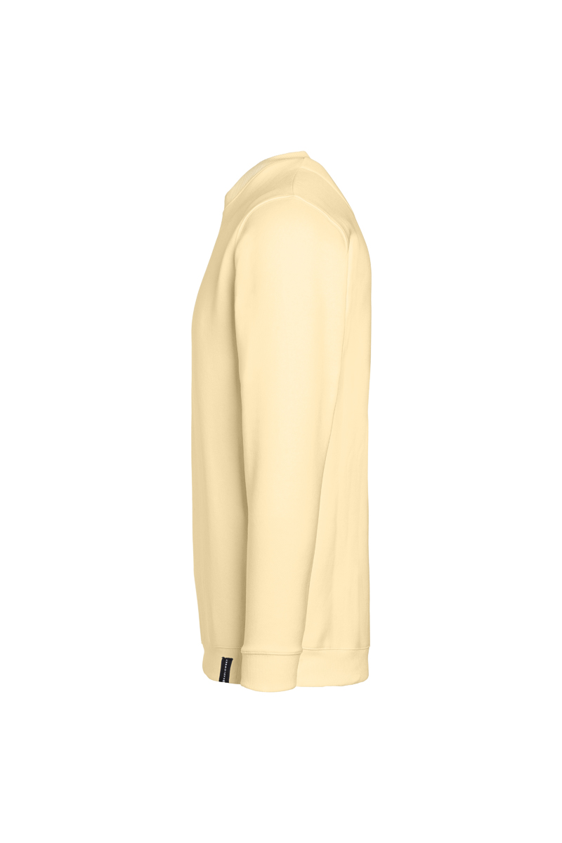 Herren Workwear Sweatshirt Soft-Face, aus nachhaltigem Material - Pastellgelb - L