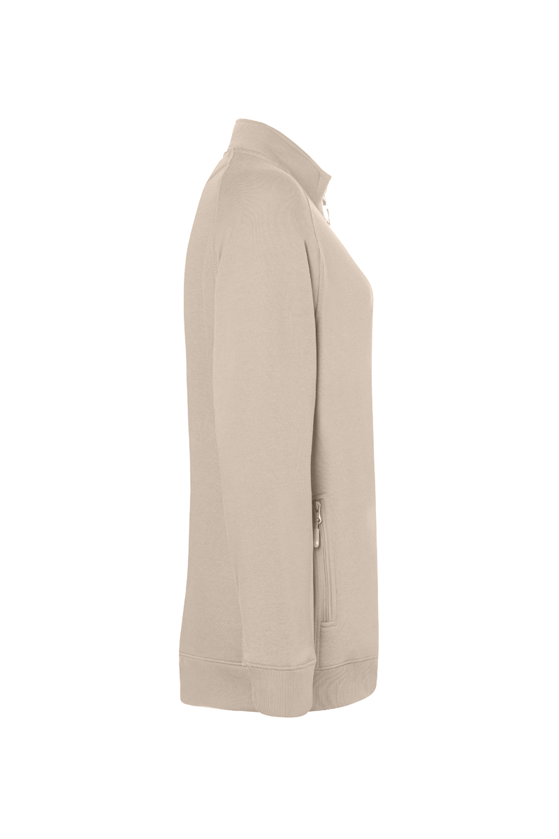 Dames Werkjas/Sweatjack Van Zacht Materiaal, Gemaakt Van Duurzaam Materiaal - Zandkleur - 2XL