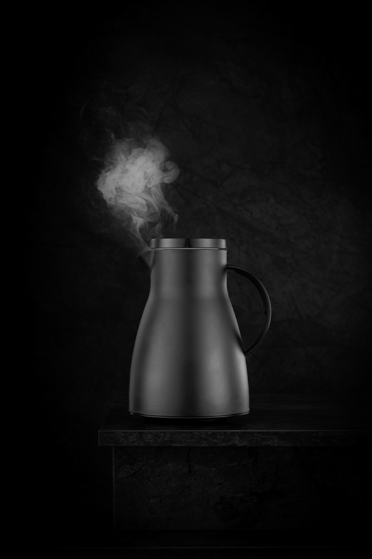 Isolierkanne, 1 ltr., Ø 14,5 cm, Höhe 22 cm, schwarz, Polypropylen