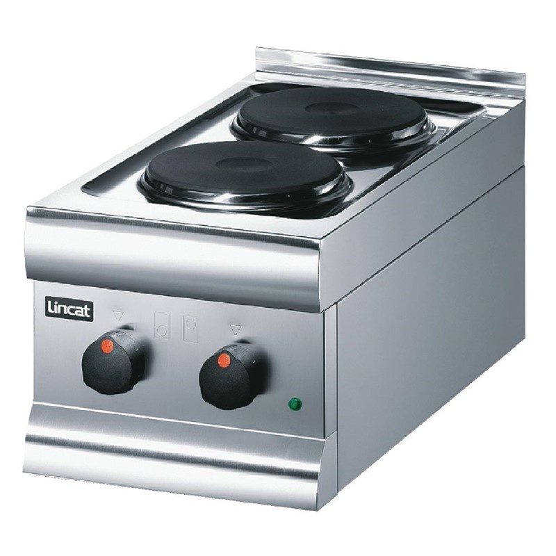 Lincat Silverlink 600 Table de cuisson électrique 2 feux HT3 | 3 kW | 300x600x (H) 290mm