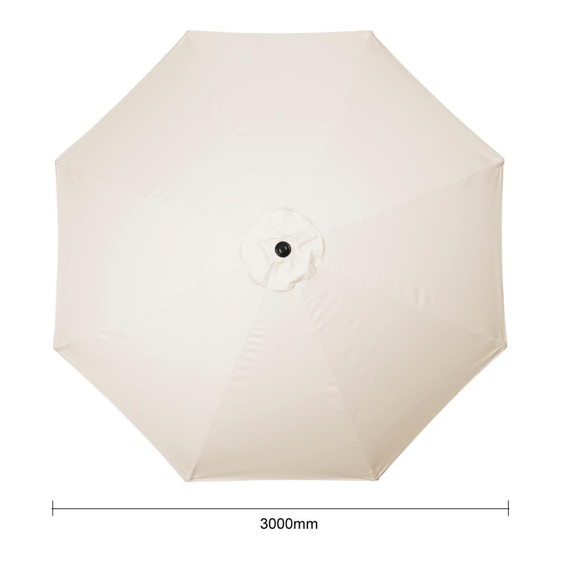 Parasol rond Bolero Seville 3m crème