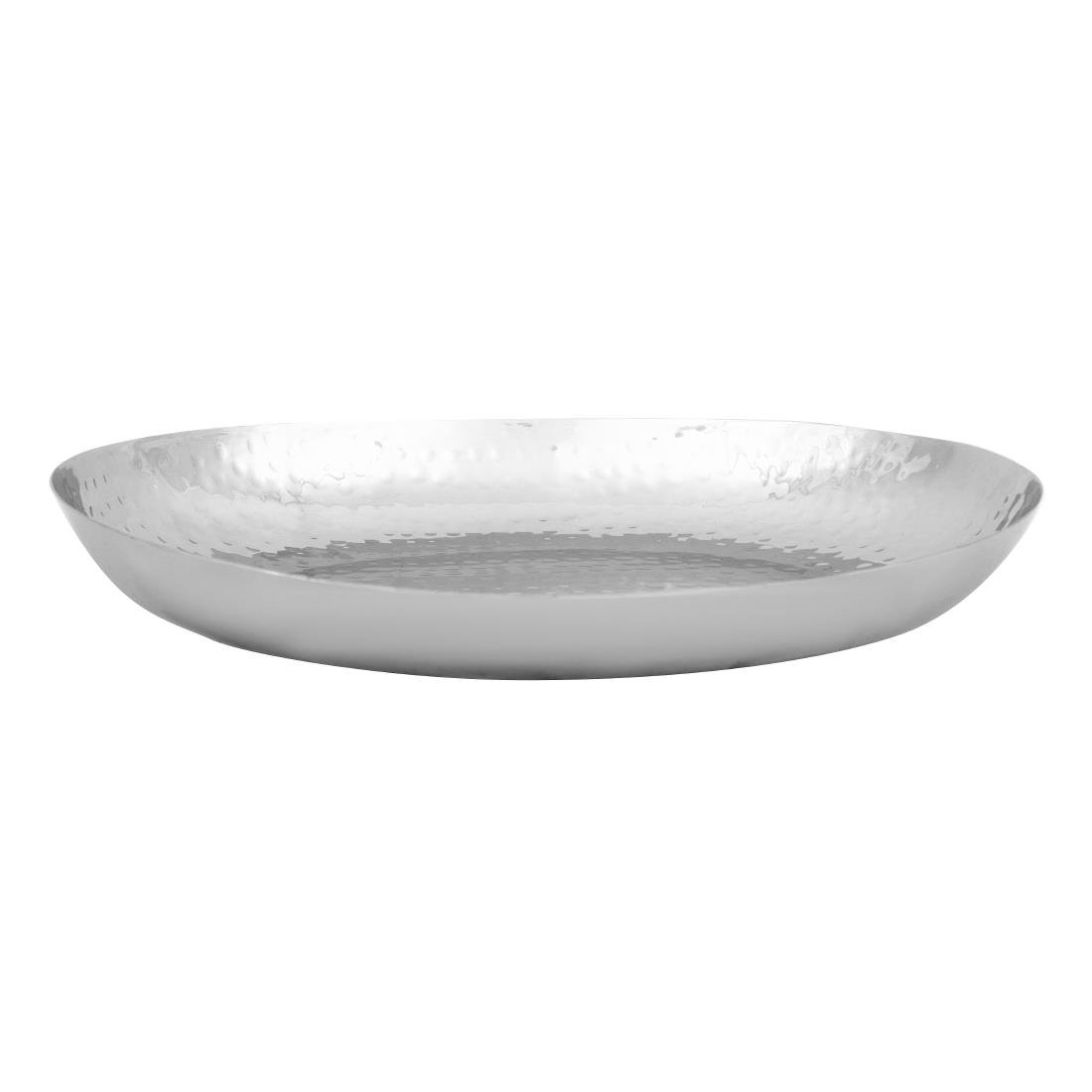 Olympia gehamerde ovale schaal - 280x230mm