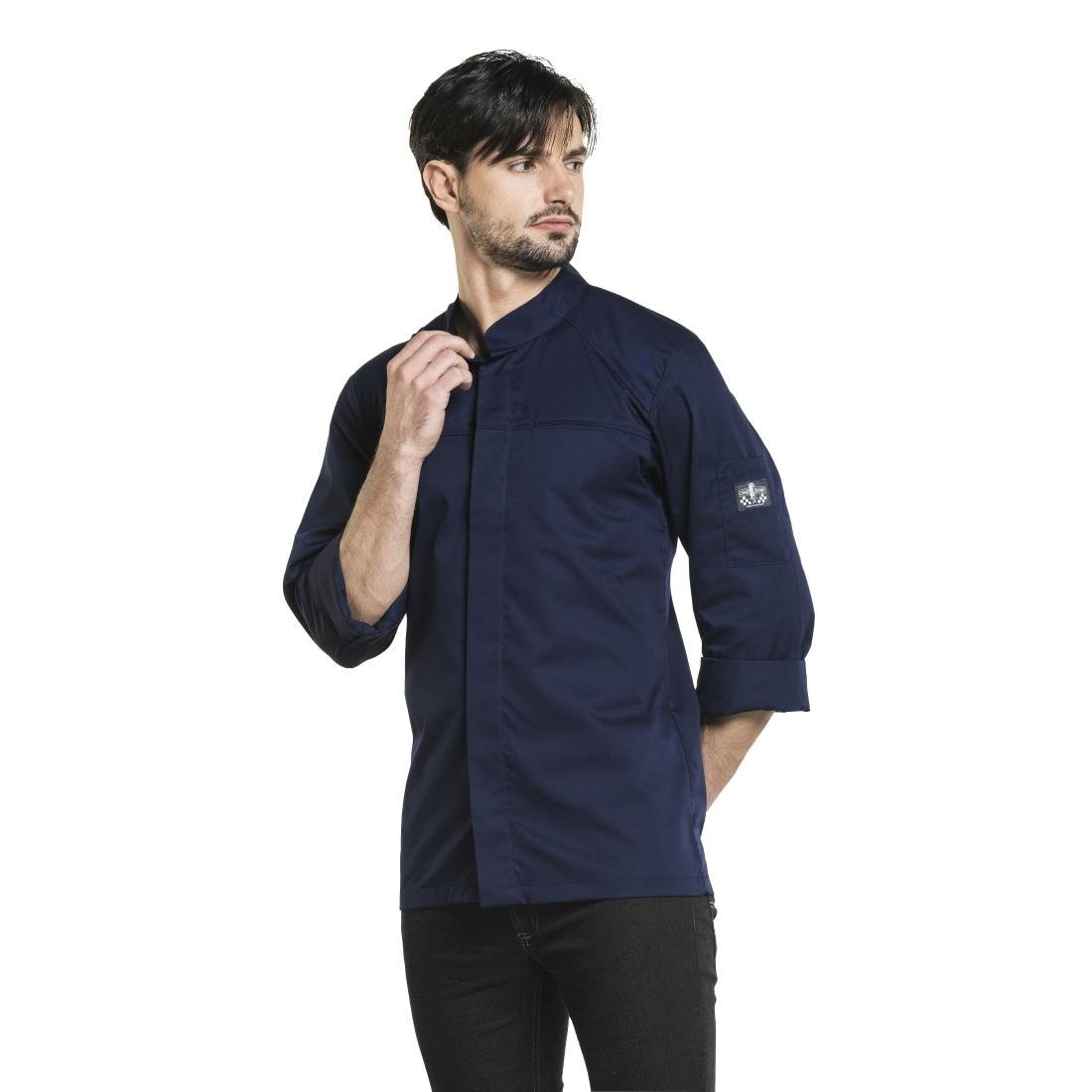 Veste de cuisine Chaud Devant Salerno bleue taille L