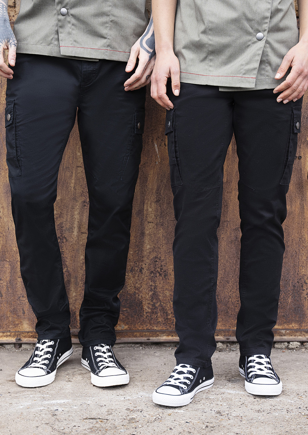 Pantalon cargo pour femme ROCK CHEF-Stage2 - Noir - 34