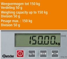 Digitale Horeca Weegschaal - Max.150 kg