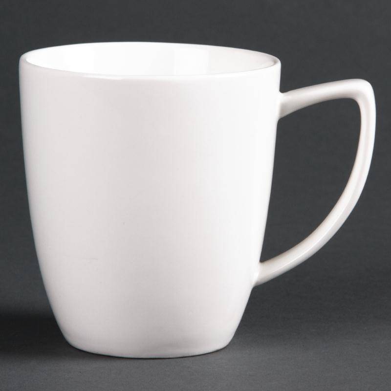 Kaffeebecher 284ml | Lumina Porzellan Weiß | 6 Stück