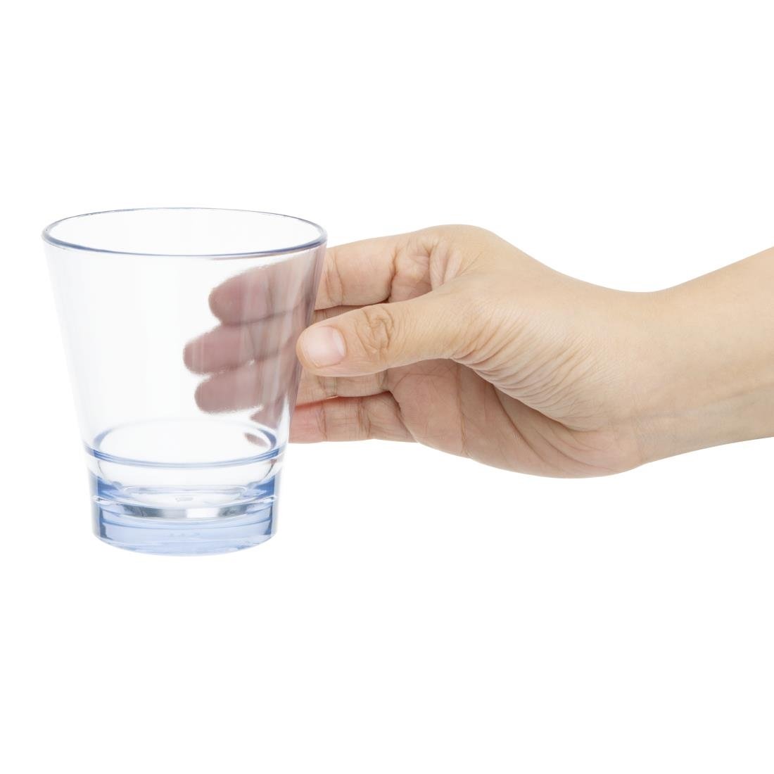 Olympia Kristallon Polycarbonat Stapelbecher - Blau 250ml (6 Stück)