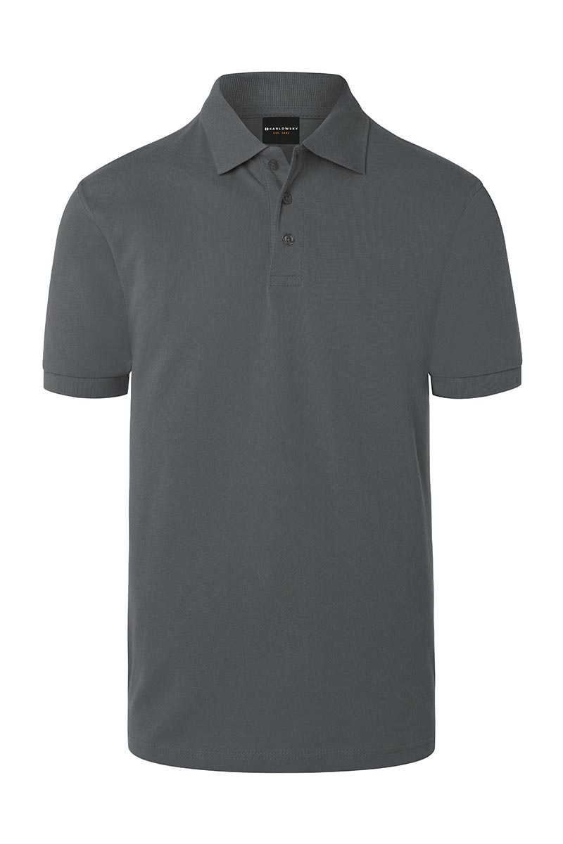 Heren Poloshirt - Basic Model - Antraciet - M