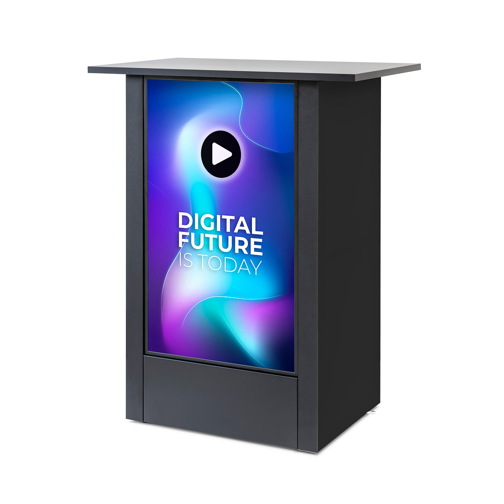 Digital Counter Futuro met 32" Samsung Scherm Verticaal