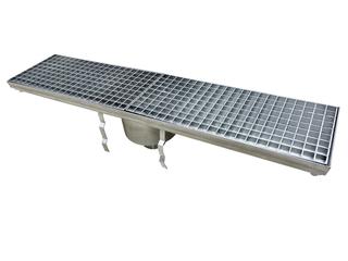 Vloerput - RVS - 891x200x(h)181mm