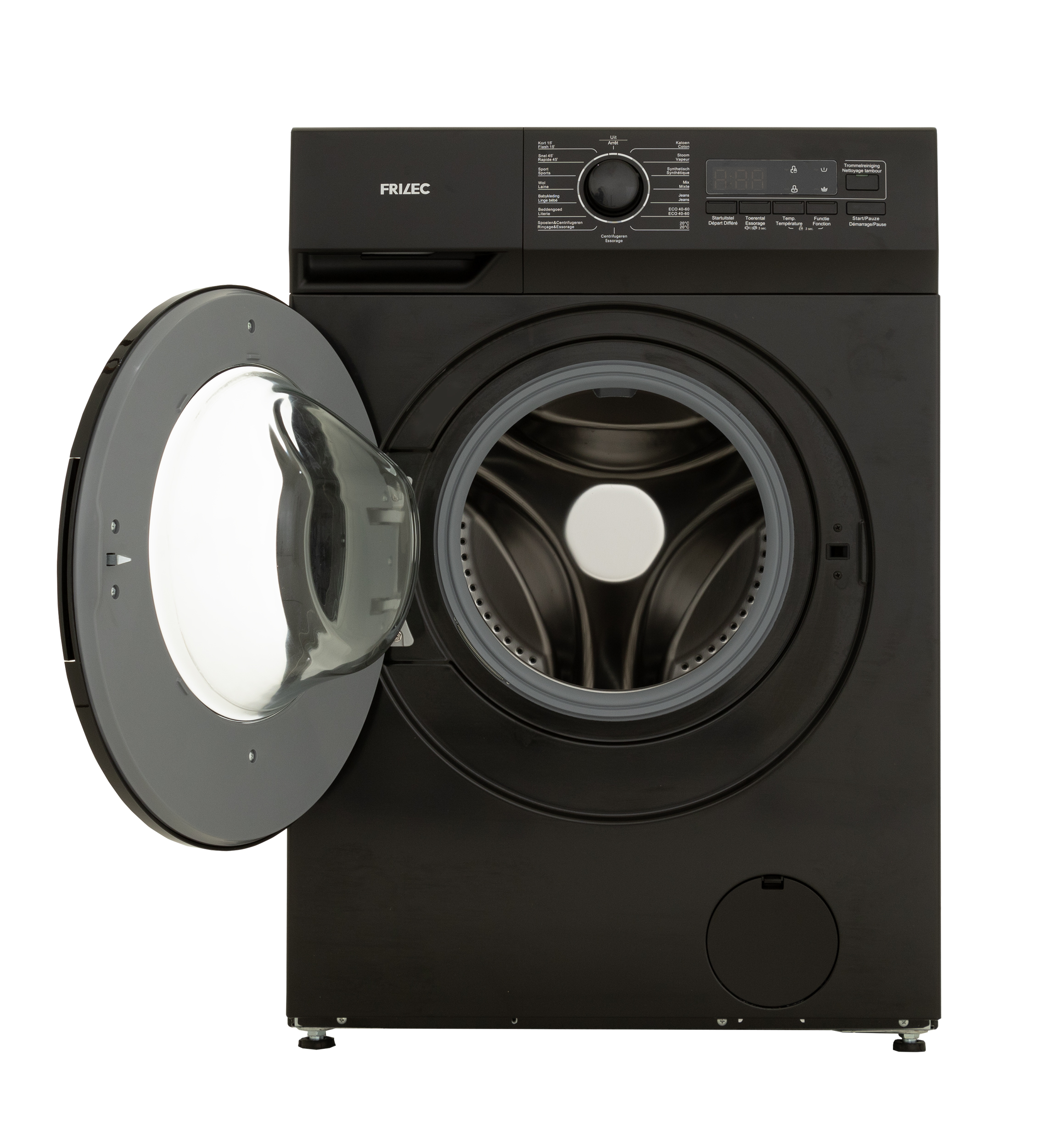 Waschmaschine - Schwarz - 8 kg - Frilec