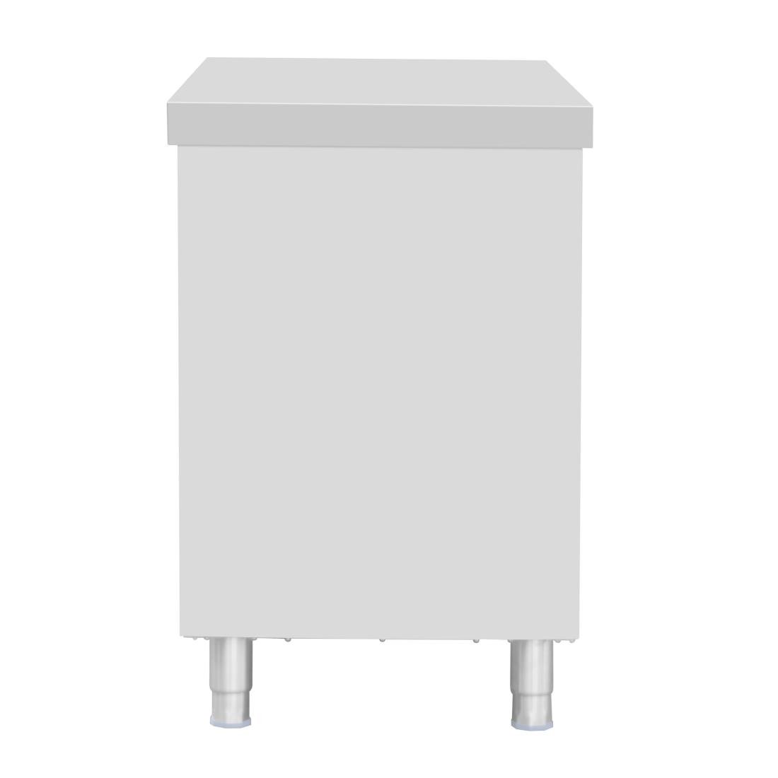 Armoire sur pieds en acier inoxydable Vogue 900x1800x600mm