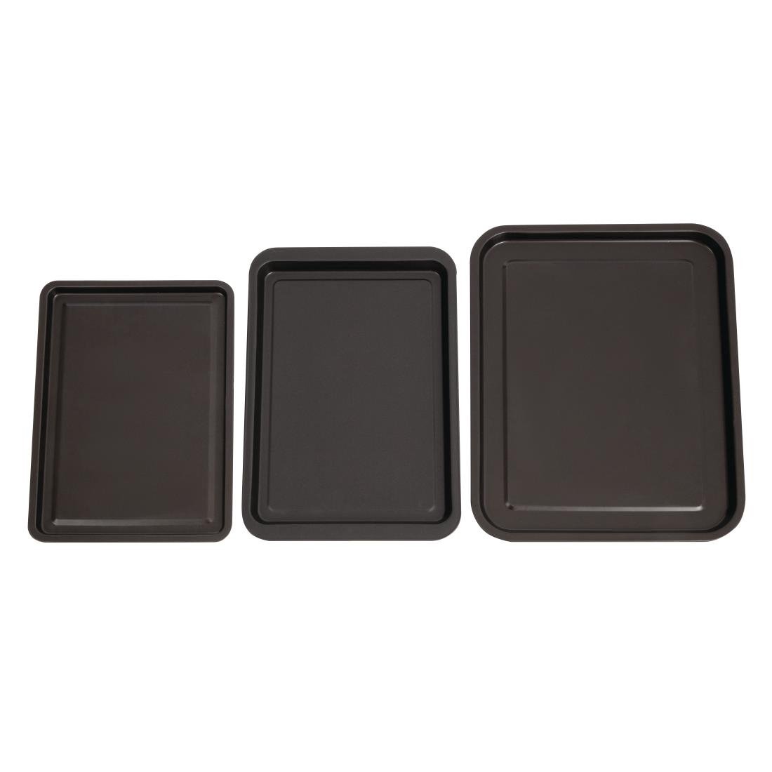 Nisbets Essentials anti-aanbak bakplaten (Set van 3)