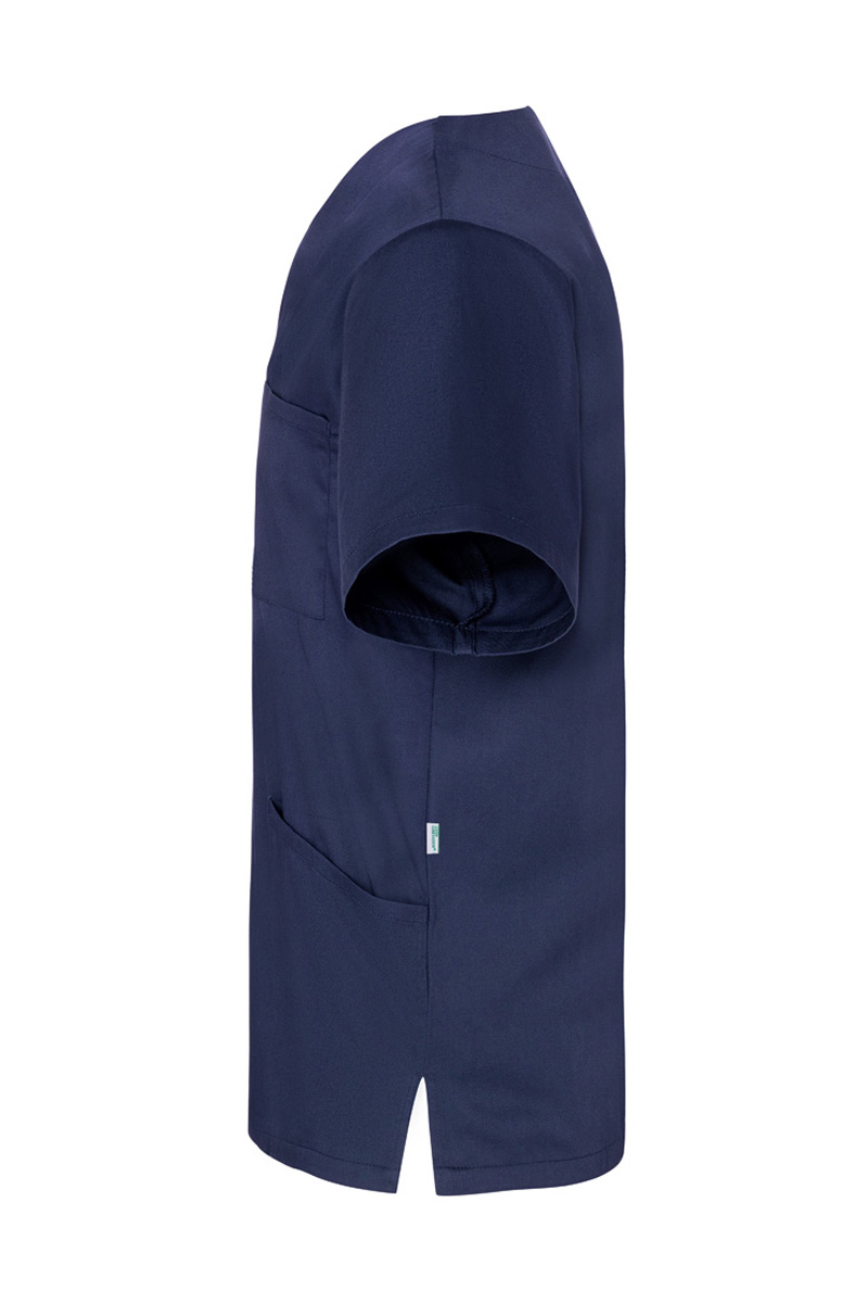 Kurzarm Herren-Schlupfkasack Essential, aus nachhaltigem Material - Marine - L