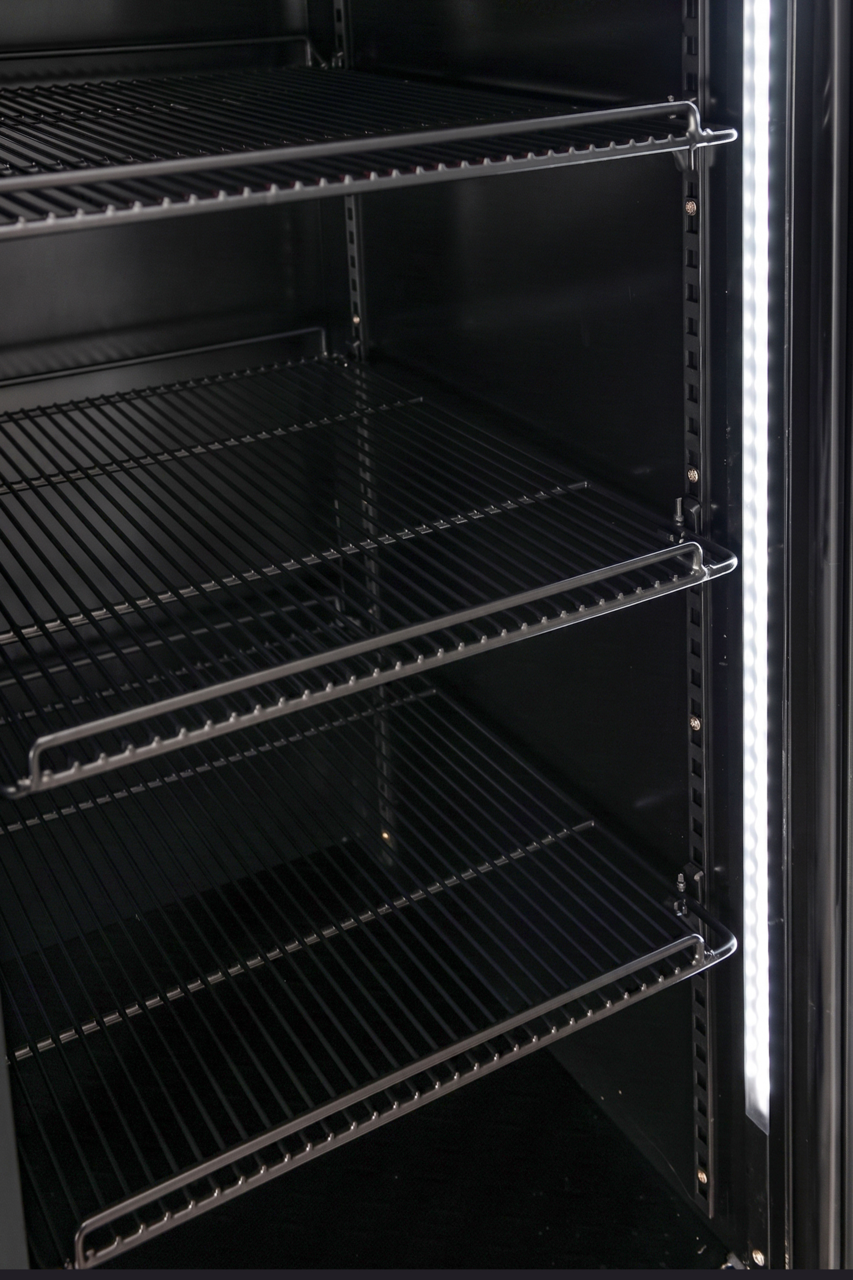 Drankenkoelkast ECO 1000 met klapdeuren | 984 Liter | 0 tot +10 °C | Zwart | Afsluitbaar