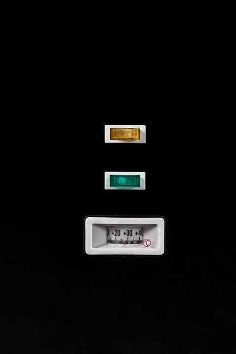 Schepijsvitrine - 6x5L - zwart - 103x68x(h)85cm