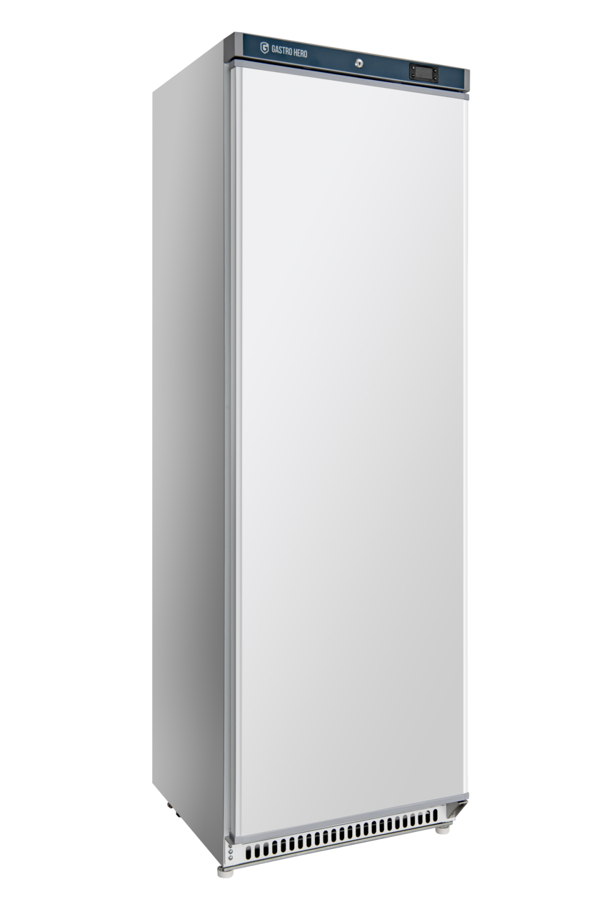 Lagertiefkühlschrank ECO 400, Innenraum aus Kunststoff, weiß