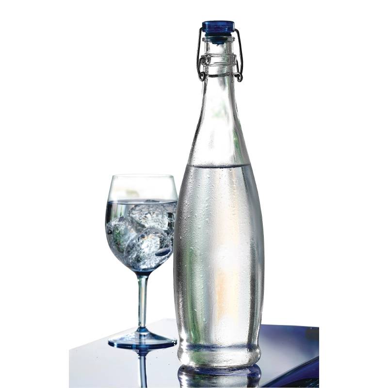Glasflasche mit Bügelverschluss | 1 Liter | 6 Stück