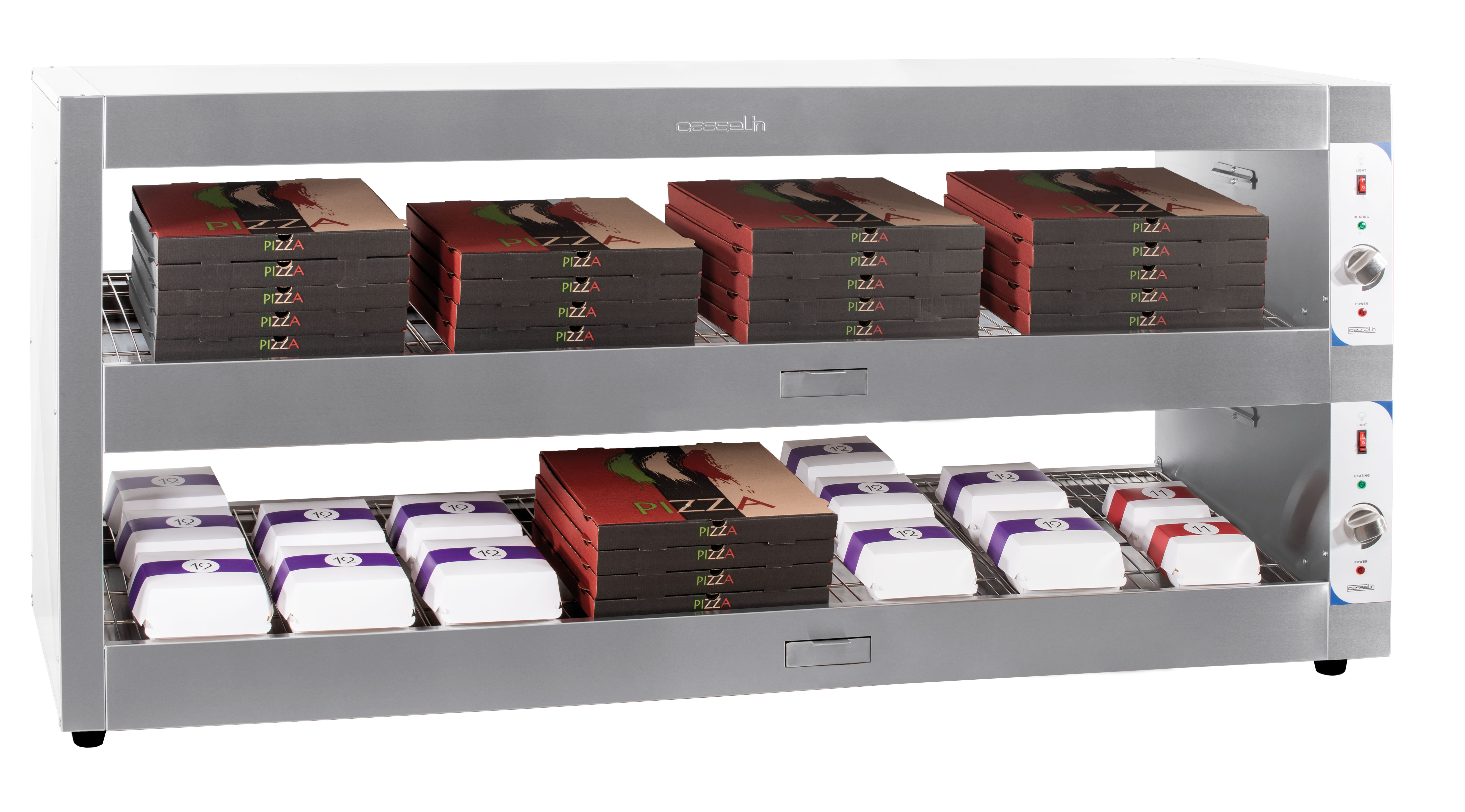 Merchandising Vitrine chaude 180 - 1500x600x (H) 900 mm