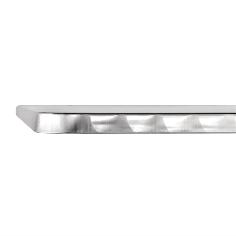 Bistrotisch Edelstahl | Aluminium Fuß | 700x700x(h)720mm