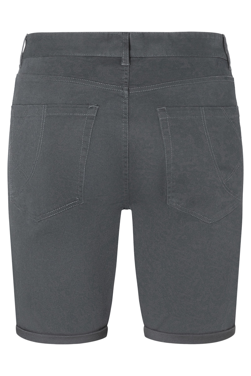 Herenshorts Met 5 Zakken, Klassiek Stretch - Antraciet - 58