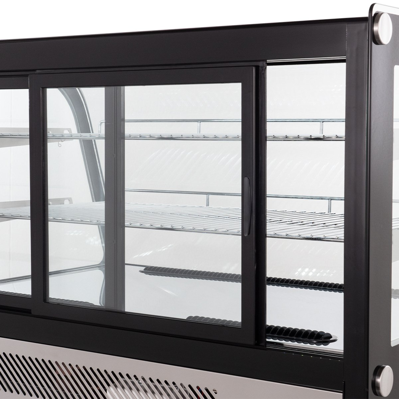 Kühlvitrine ECO 160 Liter, 880 mm, mit LED-Beleuchtung und 2 Ablagen